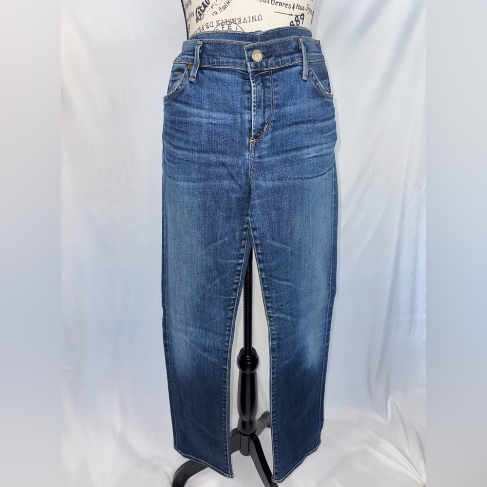 Citizens Of Humanity Ava Low Rise Straight Leg Blue Jeans (v)